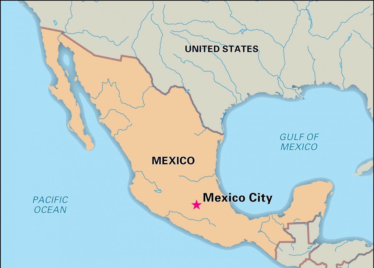 Mapa de la capital de México
