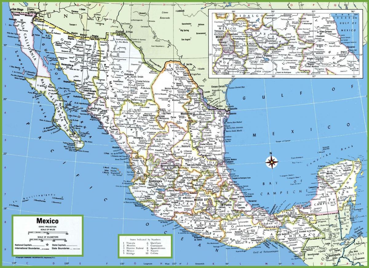 Mapa de la ciudad de México