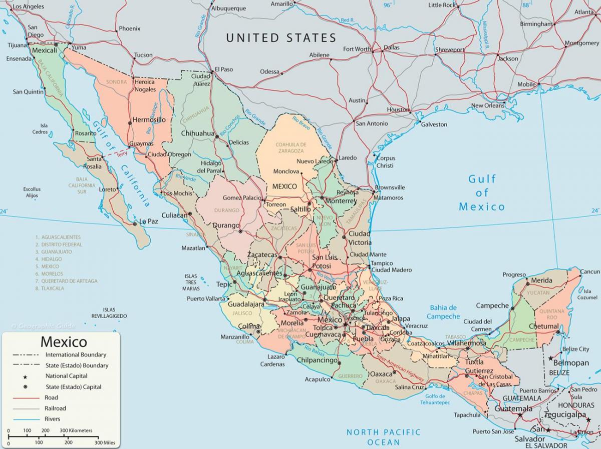 Mapa grande de México