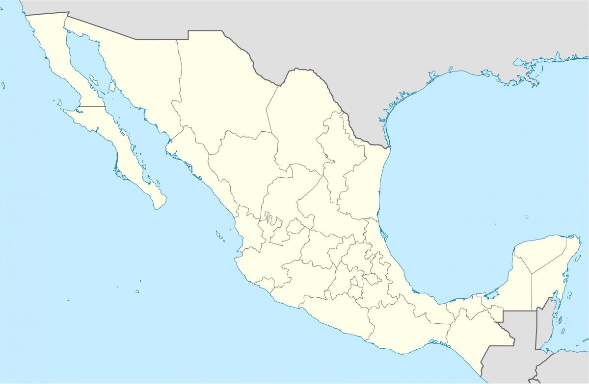 Mapa de México vacío