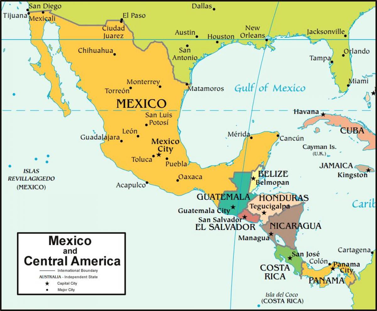 México en un mapa